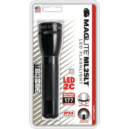 Maglite ML25LT-S2016 2 C - Cell LED Flashlight, Black