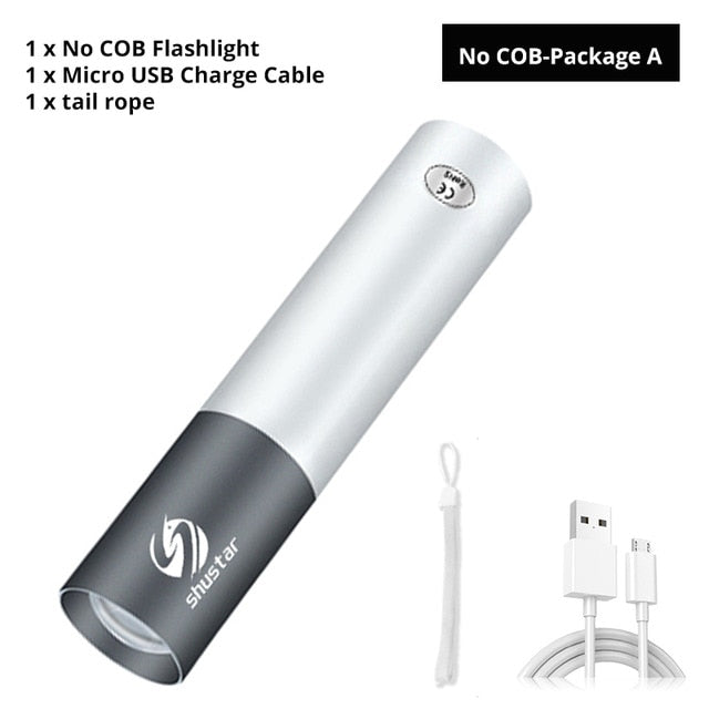 USB Rechargable Mini LED Flashlight