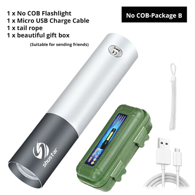 USB Rechargable Mini LED Flashlight