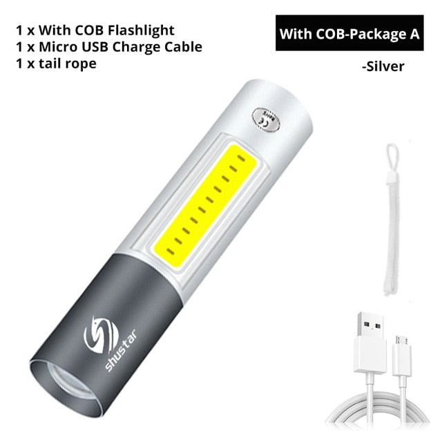 USB Rechargable Mini LED Flashlight