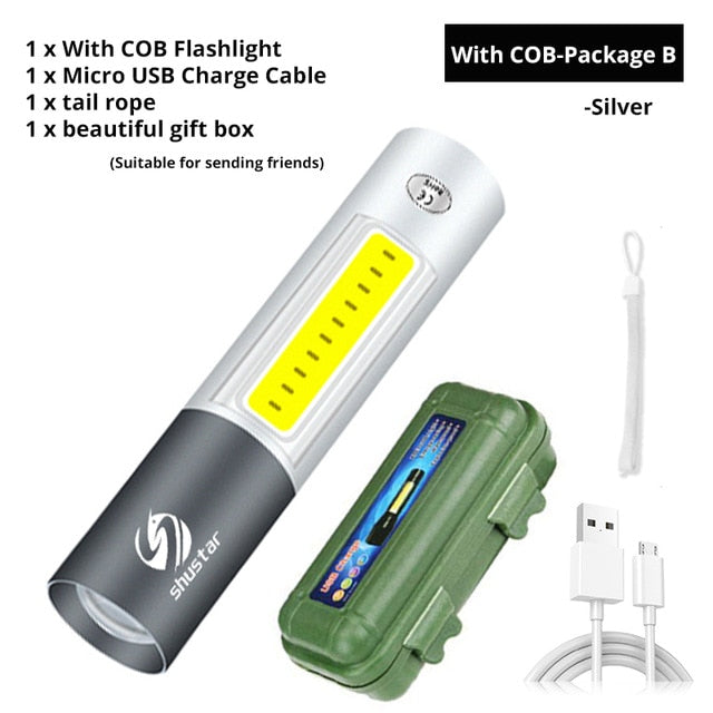 USB Rechargable Mini LED Flashlight