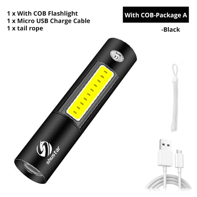 USB Rechargable Mini LED Flashlight