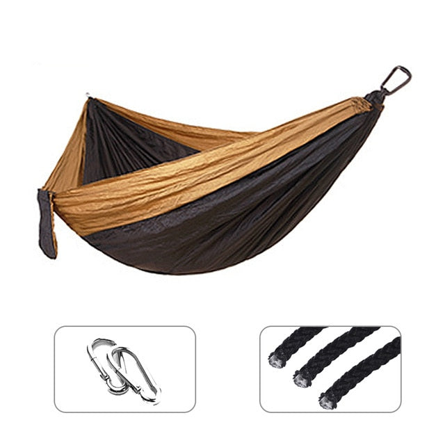 Double hammock hanging bed