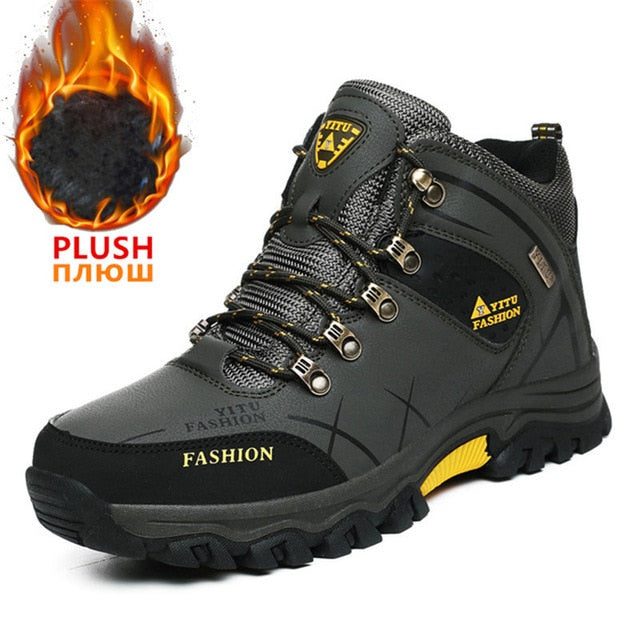 Winter Snow Boots Waterproof Leather