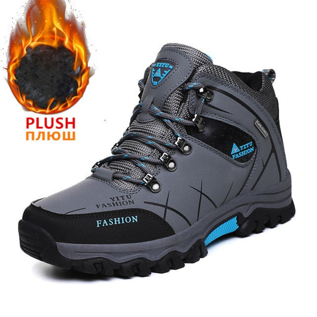 Winter Snow Boots Waterproof Leather