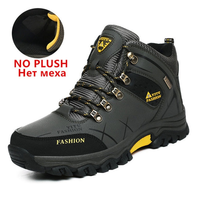 Winter Snow Boots Waterproof Leather