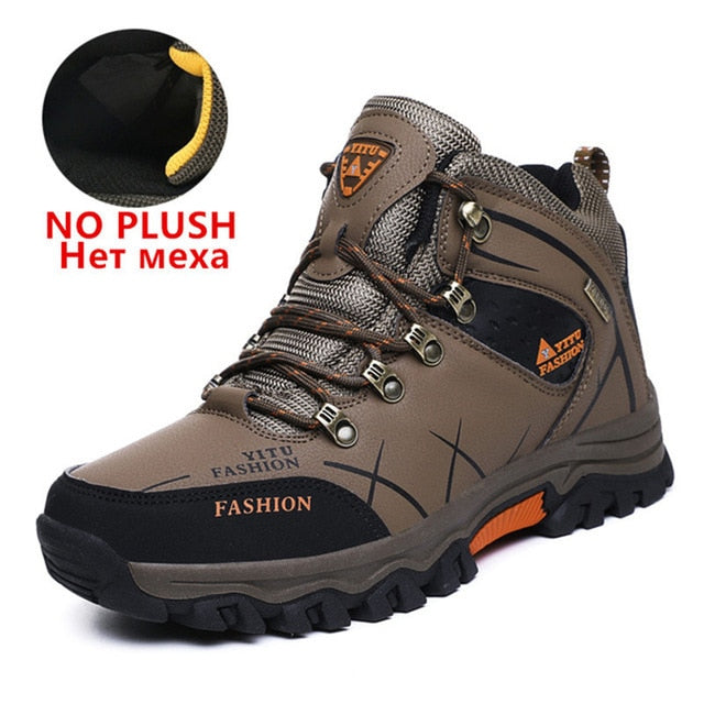 Winter Snow Boots Waterproof Leather