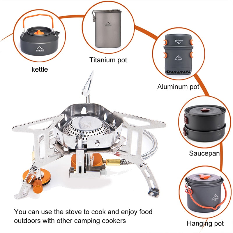 Wind proof outdoor gas burner