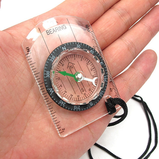 Camping Transparent Plastic Compass