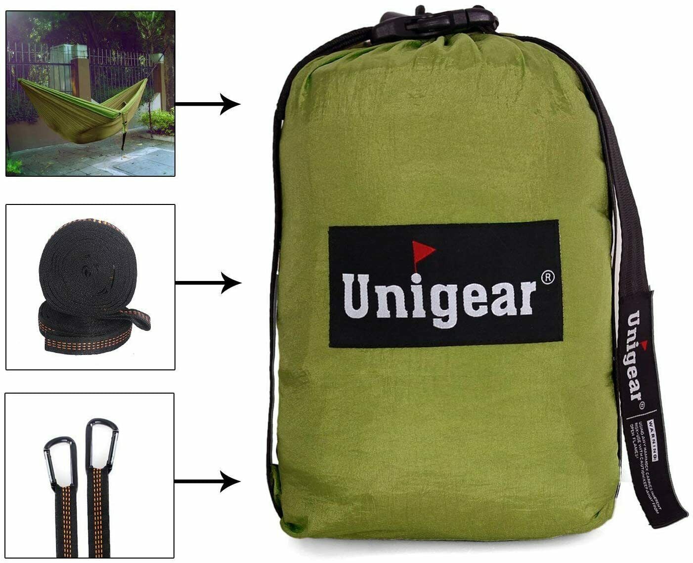 Unigear Camping Hammock Set 108’’x65’’